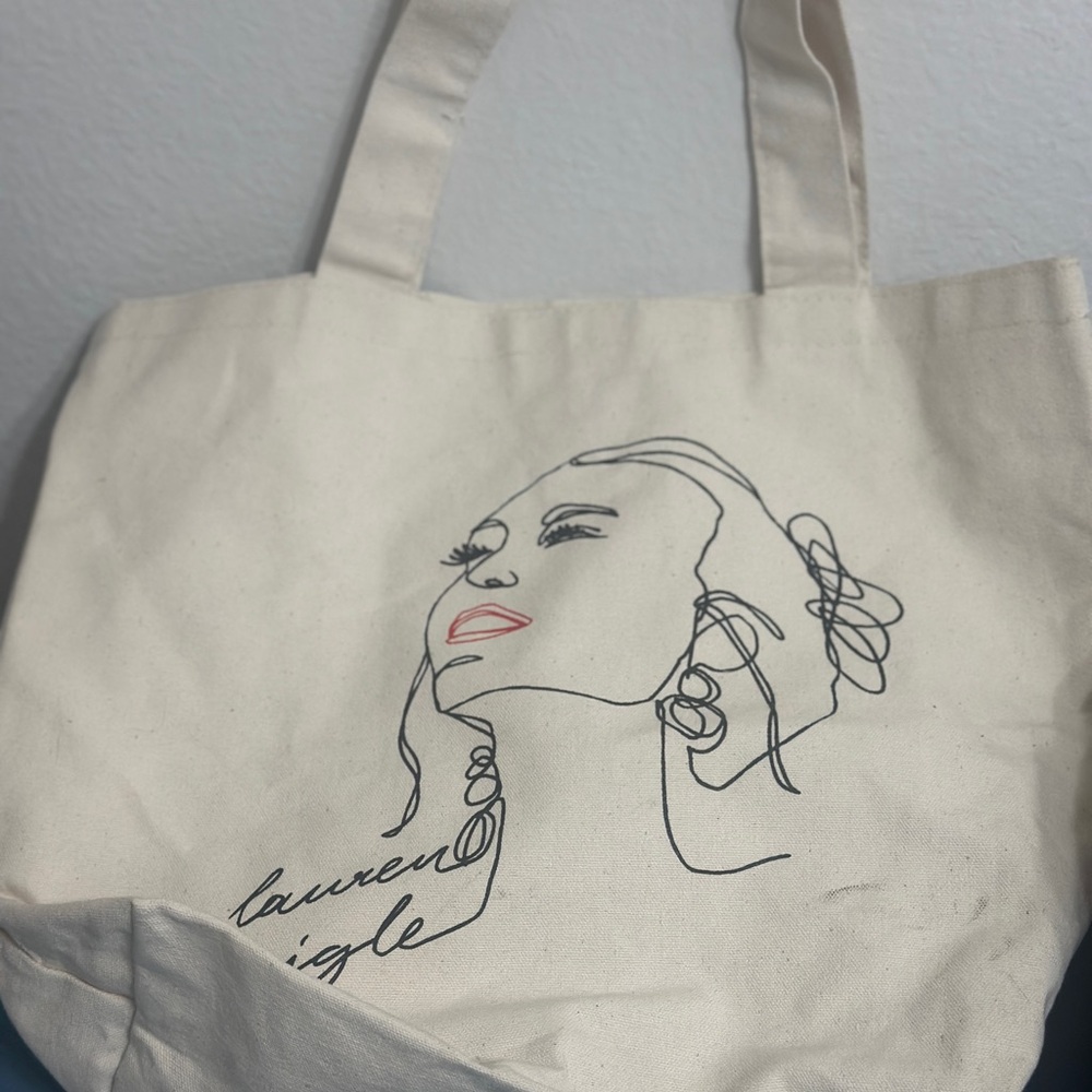 Cream Artistic Tote Bag Lauren Daigle